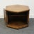 Late 20th Century Hekman Furniture Solid Pecan Italian Neoclassical Tuscan Style 25x29" Hexagonal Accent Storage End Table For Sale - Image 5 of 9