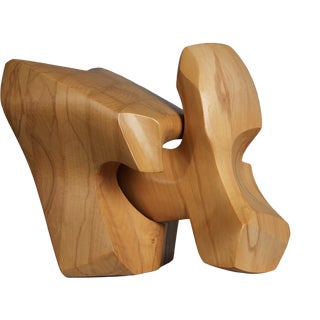 Joop Van Bergen, Interlocking Abstract, 1980s, Elm For Sale