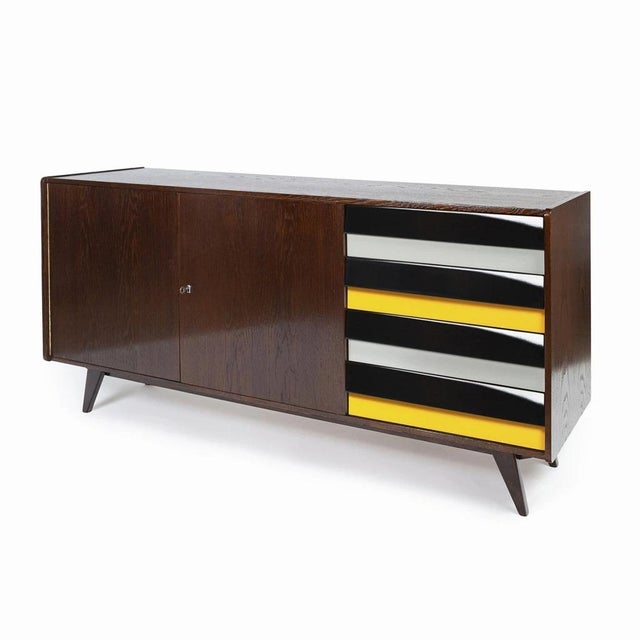 The famous u-450 series cabinet was designed in 1958 for czechoslovak national company interiér praha by czech designer...