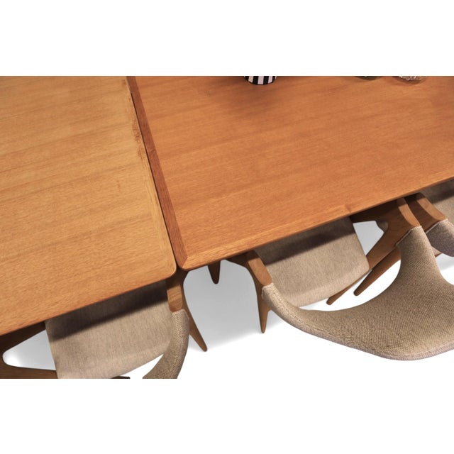 1970s Dining Table with Pull-Out Tops by Henning Kjærnulf for Sorø Stolefabrik, 1960s For Sale - Image 5 of 18
