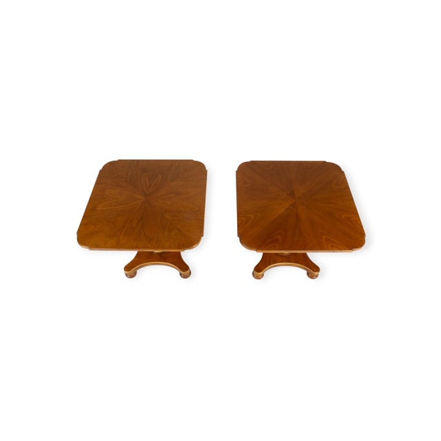 Pair of Vintage Henredon Neoclassical Column Pedestal Side Tables For Sale - Image 13 of 15