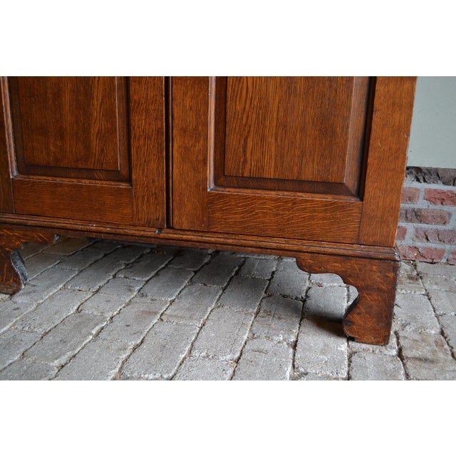 Mid 19th Century Antique Oak Wooden Cupboard For Sale - Image 5 of 10