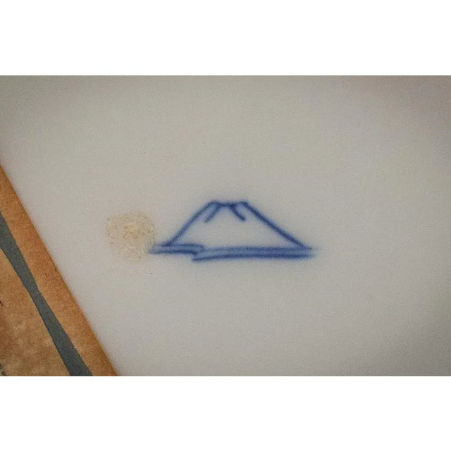 Vintage Japanese Blue Porcelain Vase For Sale - Image 10 of 11