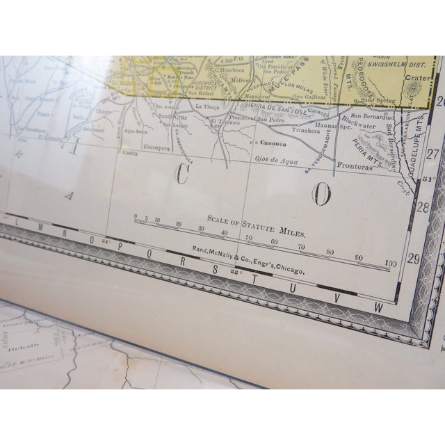 Antique 19th Century Map Lot of 4 ~ Arizona, Louisiana, New York ~ Pre-Statehood For Sale In Seattle - Image 6 of 14