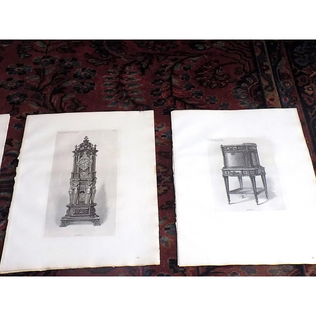 Realism Antique 19th C. Large Folio Black & White Decorative Object Engravings - Set of 9 For Sale - Image 3 of 12