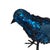 Sapphire blue glitter, sequin and beaded bird decorations with very full faux tail feathers. Standing birds are 12" long,...
