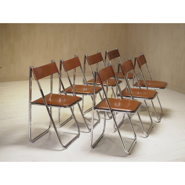 Tamara Folding Chairs from Arrben, 1970s, Set of 7 For Sale - Image 12 of 12