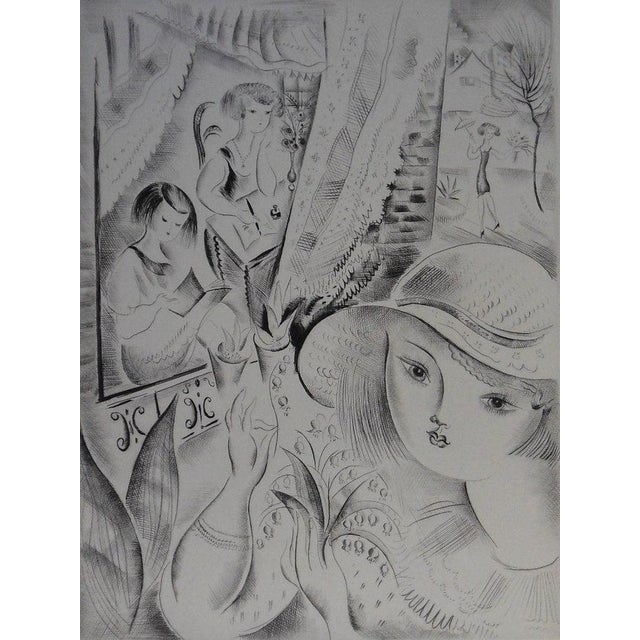 Mily Possoz, Jeunes filles au jardin, Etching For Sale - Image 8 of 8