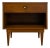 Vintage Mid-Century Modern Walnut Nightstand Dovetailed Drawers. For Sale