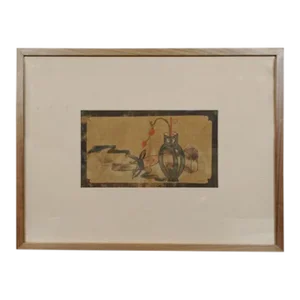 19th Century "Scholar's Treasures" Small Still Life Screen Painting