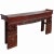 Chinese Vintage Brick Red Golden Carving Long Altar Console Table For Sale In San Francisco - Image 6 of 11