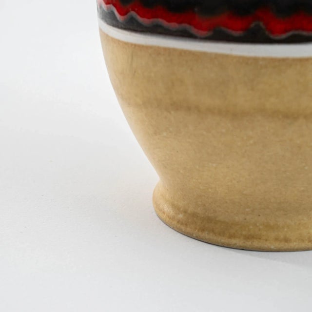 Ceramic 1960s German "W. Germany" Ceramic Vase For Sale - Image 7 of 9