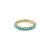 Summer Natural Turquoise 14k Gold Eternity Band Size 6 For Sale - Image 9 of 12