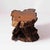 Mid century, vintage live edge burlwood coffee table, which features a sculptural, natural root base and a polished slab...