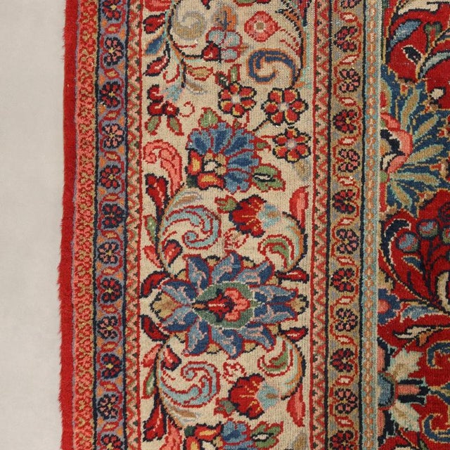 Textile Middle Eastern Mahal Rug For Sale - Image 7 of 10