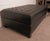 Mid 20th Century Mid 20th Century Tufted Large Black Leather Ottoman For Sale - Image 5 of 8
