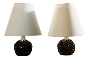 Danish Ceramic Table Lamp by Bodil Marie Nielsen, 1970s, Set of 2