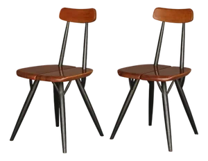 Pirkka Chairs by Ilmari Tapiovaara for Laukaan Puu, 1960s, Set of 2