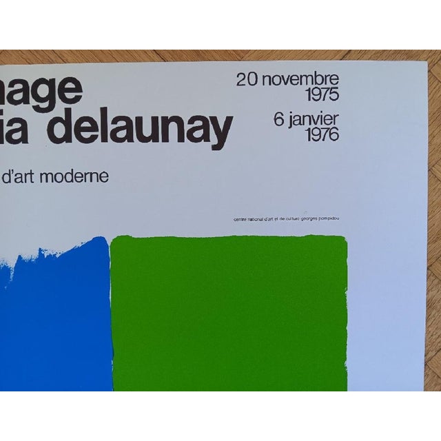 Sonia Delaunay, Original Exhibition Poster: Homage to Sonia Delaunay, Paris, 1975, Print For Sale - Image 5 of 10