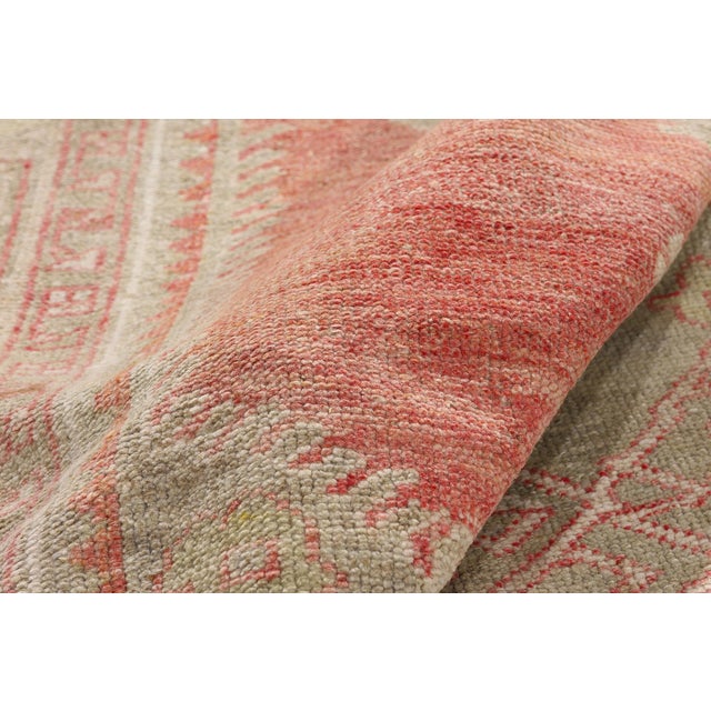 Vintage Turkish Oushak Rug, 04'04 X 08'01 For Sale In Dallas - Image 6 of 10