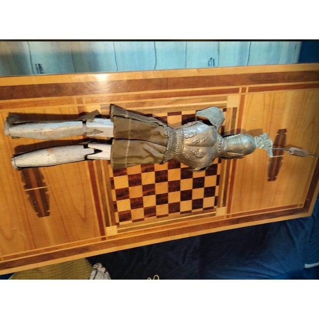 19th Century Wood & Brass Marionette of Saint Joan of Arc For Sale - Image 9 of 14