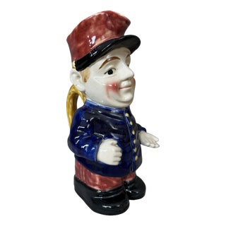 Earthenware Postman Pitcher, 1890s For Sale