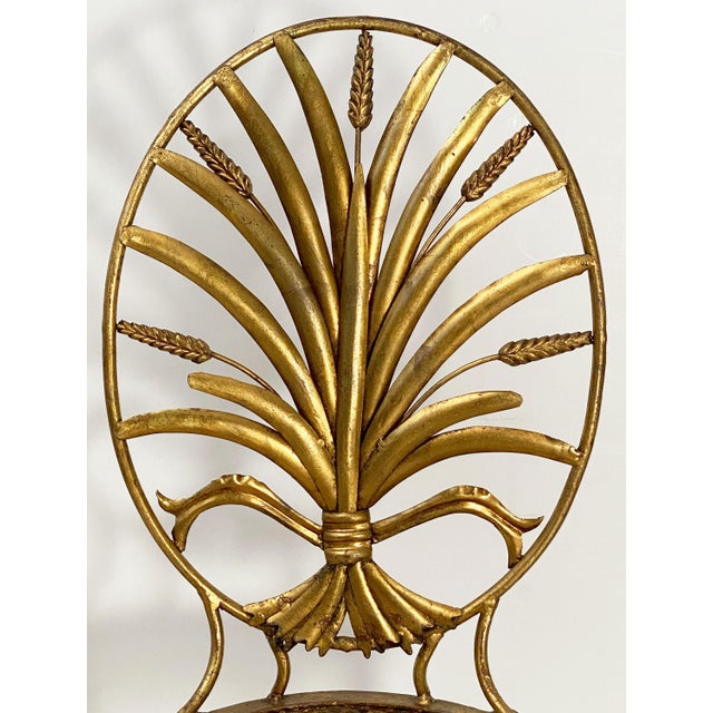 Italian Wheat Sheaf Chair by S. Salvadori, Firenze For Sale - Image 9 of 10