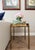 Vintage Brass Faux Bamboo Side Table With Glass Tray Top | Hollywood Regency End Table For Sale - Image 9 of 11