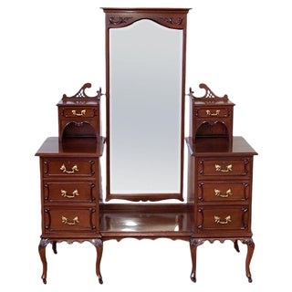 Victorian Mahogany Dressing Table For Sale
