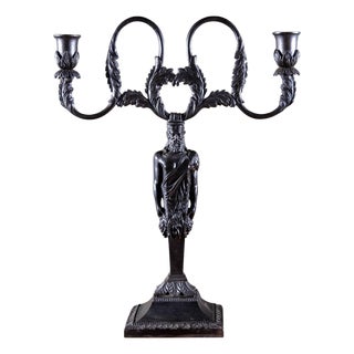Berlin Iron Candleholder after Karl Friedrich Schinkel, 19th Century For Sale