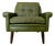 Vintage Danish Olive Green Lounge Chair by Svend Skipper, 1960s For Sale
