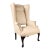 Queen Anne Style Wingback Chair , From Antique to Modern Design, One of a Kind Piece For Sale
