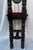Wood Antique Victorian Jacobean Revival High-Back Bobbin Turned Chair With Crimson Velvet For Sale - Image 7 of 13