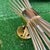 1970s Gold Metal Small Tubed Starburst Style Wall Sconces - a Pair For Sale - Image 4 of 6