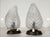 Mid-Century Modern Art Deco Murano Glass Lamps, 1950s, Set of 2 For Sale - Image 3 of 12