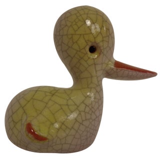 Austrian Ceramic Duck Pen Holder by Walter Bosse, 1950s For Sale