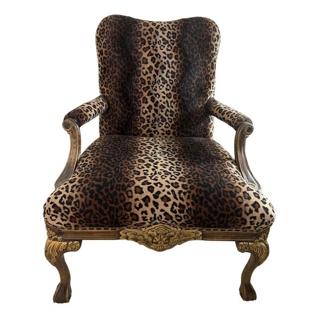 Armchair Creations by Jasmine Leopard Print For Sale