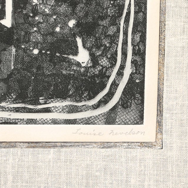 Louise Nevelson Mid-Century Etching Entitled "One Ancient Figure" Edition Artist's Proof Signed For Sale - Image 13 of 14