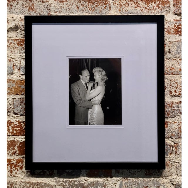 Marilyn Monroe with Jack Benny -Rare 1950s Photograph by Darlene Hammond 1950s Original 8x10 Silver Gelatin photograph of...