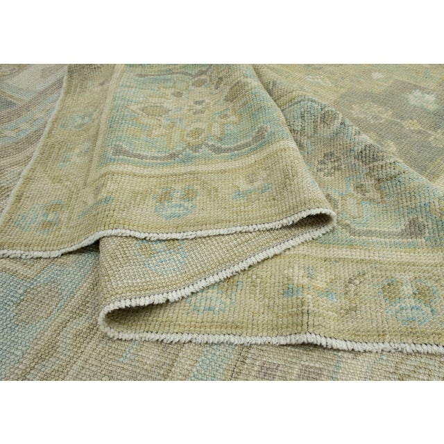 Brown Turkish Oushak Antique Look Rug 12'4" x 14'10" #18010 For Sale - Image 8 of 8