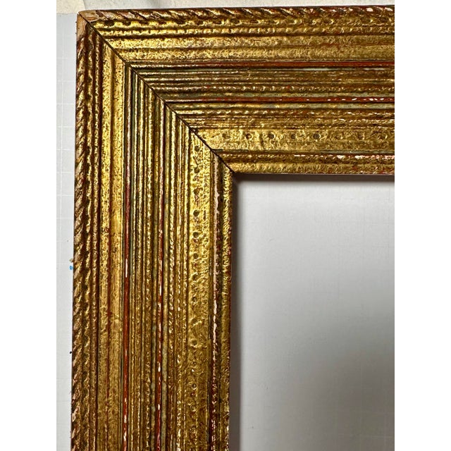 American Mid-20th Century Giltwood Reeded Frame in the Style of Stanford White For Sale - Image 3 of 12