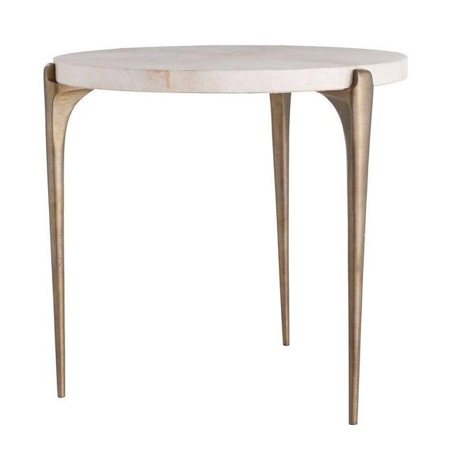 A traditional silhouette with incredible detailing, the June End Table provides an elegant statement. Panels of ivory...