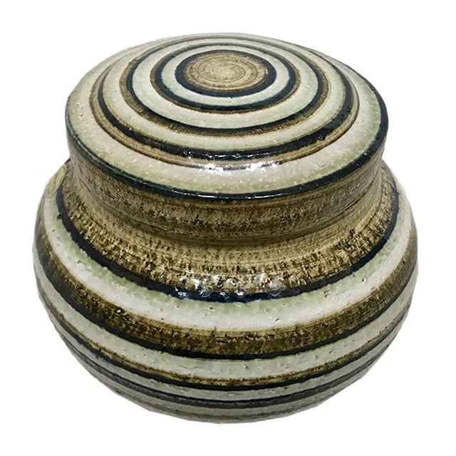 Ceramic Art Pot with Lid from Søholm Stoneware, 1960s For Sale - Image 11 of 11