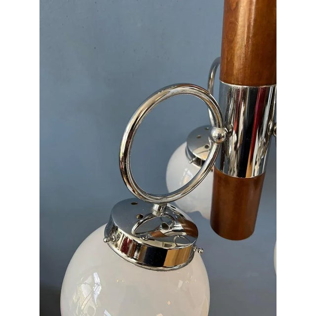 Brown Mid-Century Space Age Murano Glass Pendant Light Ceiling Lamp from Mazzega, 1970s For Sale - Image 8 of 11