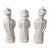 Ceramic Qing Emperor White Porcelain Figures, 3 Generations For Sale - Image 7 of 12