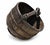 Giant Wooden Well Bucket With Iron Bands 19th Century Chinese Rustic 20lb Firewood Holder For Sale - Image 9 of 18