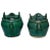 Green Glazed Shiwan Qing Dynasty Pottery Teapots- a Pair For Sale - Image 9 of 9