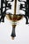 Mid-Century Modern Matte Black & Brass French Chandelier For Sale In Los Angeles - Image 6 of 10