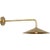 Amber Lewis for Visual Comfort Signature Ponce 9" Articulating Sconce in Hand-Rubbed Antique Brass with Hand-Rubbed Antique Brass Shade For Sale In Houston - Image 6 of 11