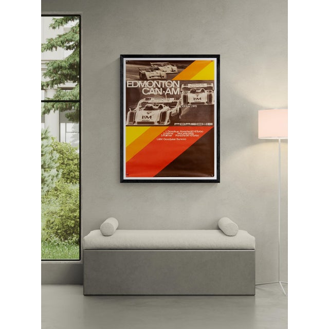 The Piece This original 1972 Porsche poster celebrates the Edmonton Can Am race. Designed by the renowned Atelier...